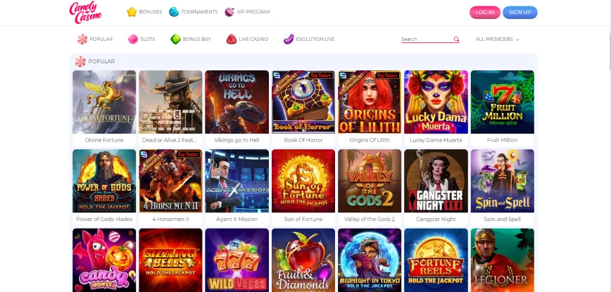 Online Candy Casino Games 