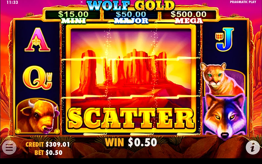 Pragmatic Wolf Gold online casino slot