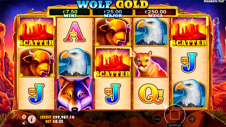 Wolf Gold Scatter