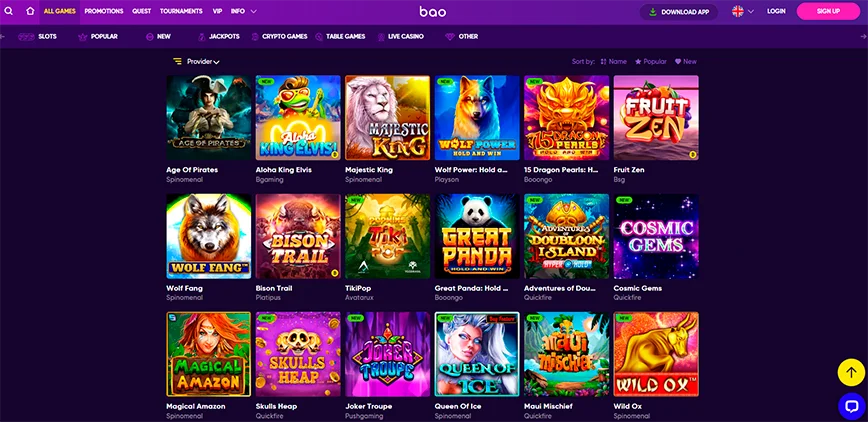Slots at Bao Casino