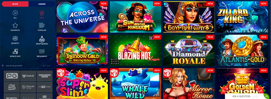 Juegos y proveedores en BaoCasino