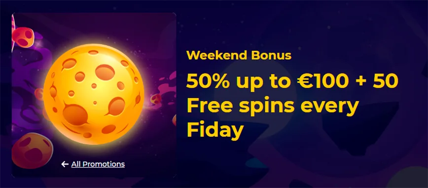Weekend Bonus at Cosmicslot casino