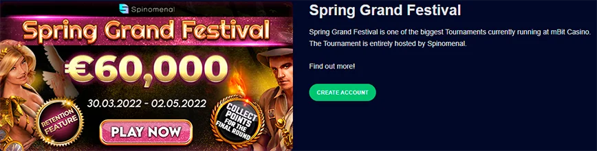 Spring Grand Festival at mBit Casino