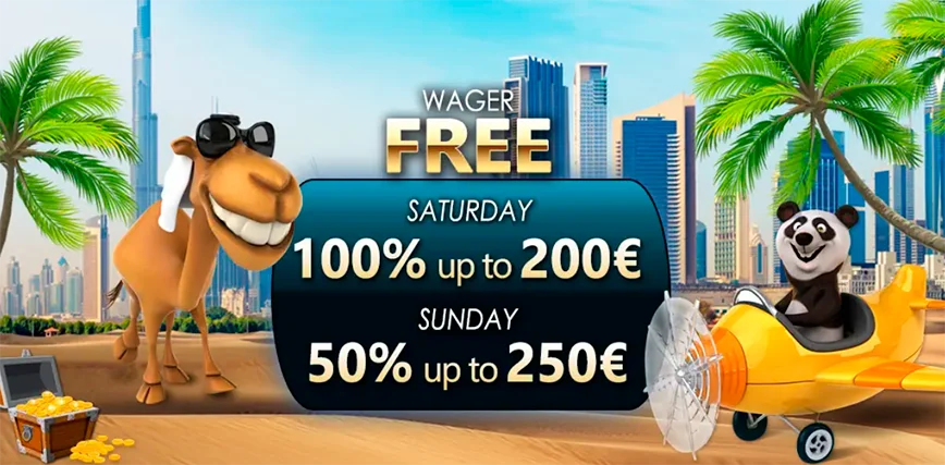Wager Free Weekend at Fortune Panda casino