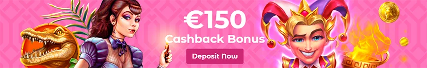 €150 Cashback Bonus at SlottoJam casino