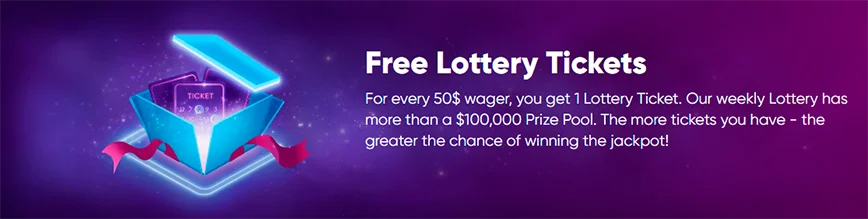 Free Lottery Tickets at Bitdice casino