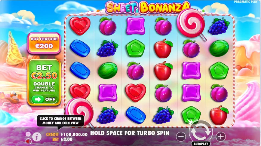 Special features at Sweet Bonanza slot