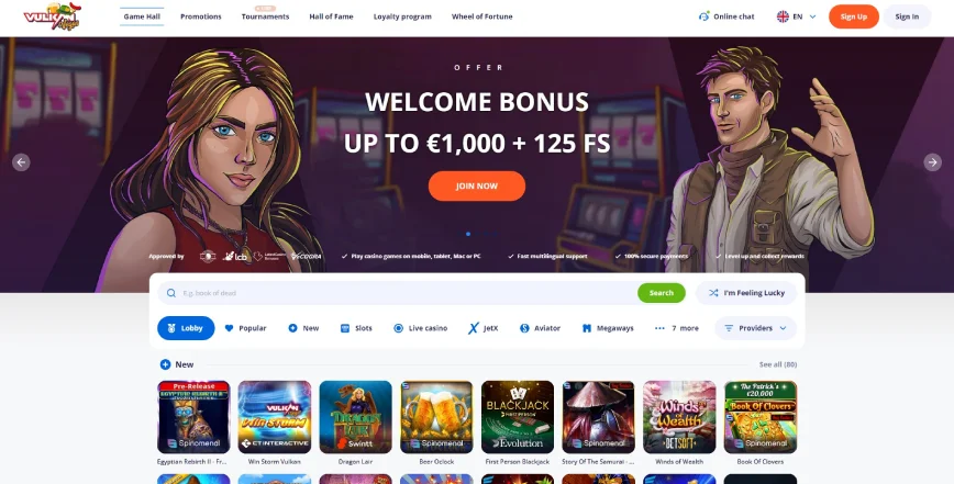 Vulkan Vegas Casino Online Best Casino