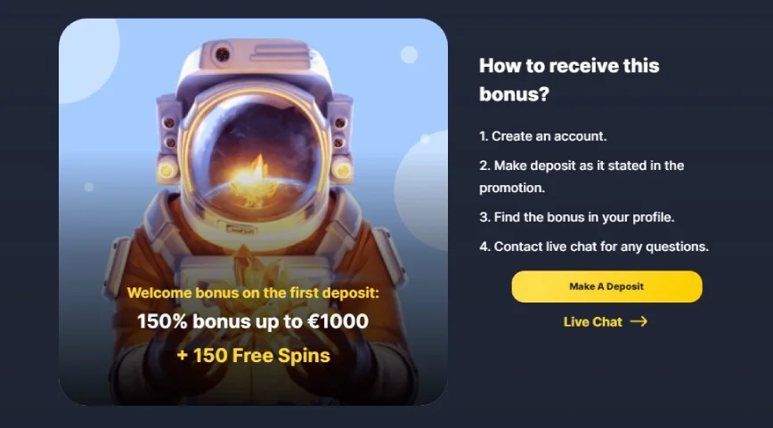 First deposit bonus at Vipslot.club casino