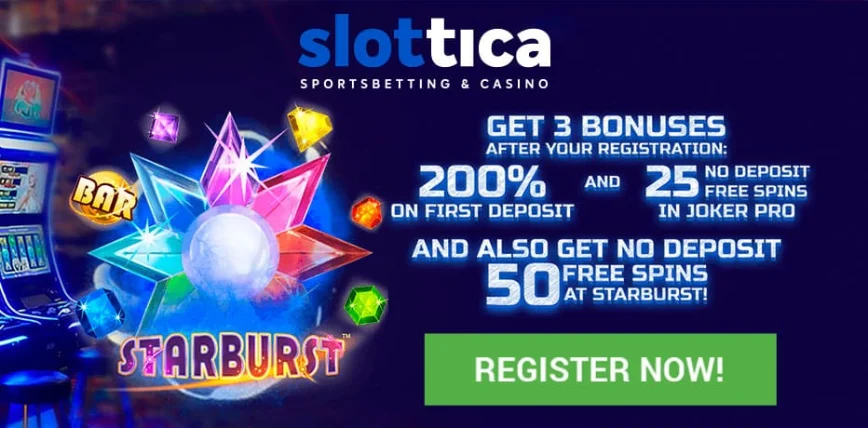 No Deposit Bonus at Slottica Casino