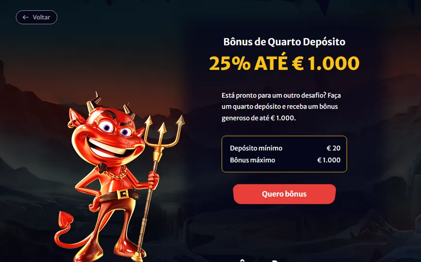 Bonus de quatrième dépôt sur Hell Spin Casino