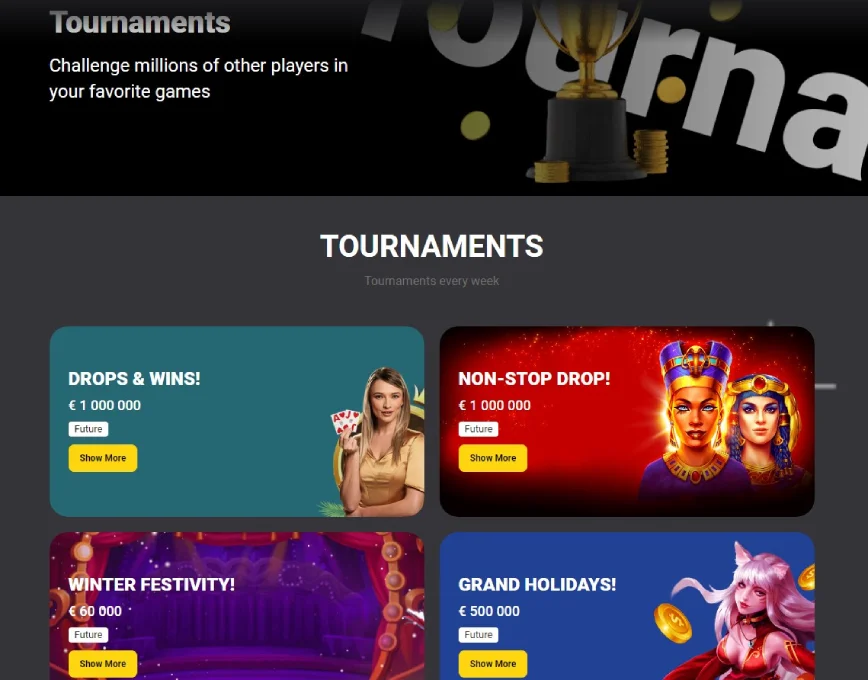 Tournaments and Races at BetiBet Casino