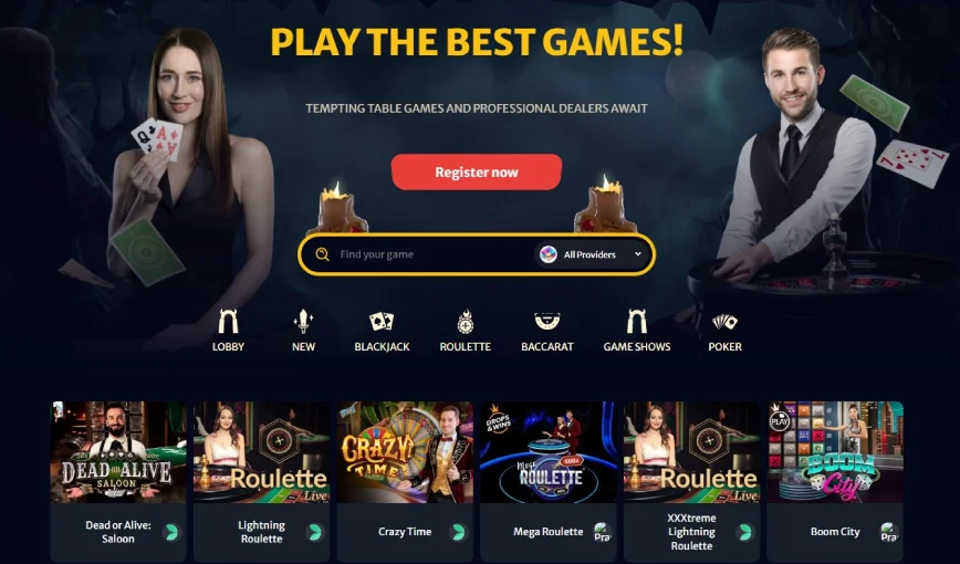 Live Dealer Casino Games at Hell Spin Casino