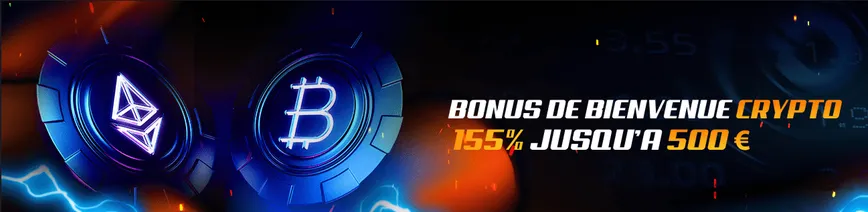 BONUS DE BIENVENUE CRYPTO au Goldenbet Casino