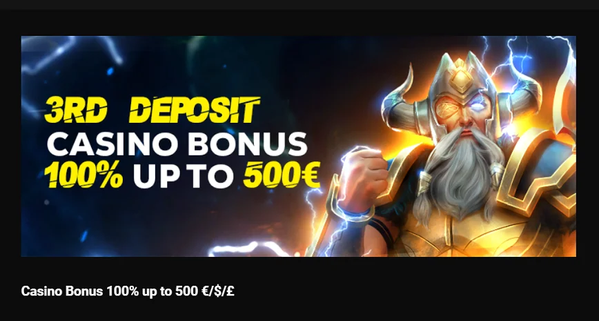 Third deposit bonus at Goldenbet Casino