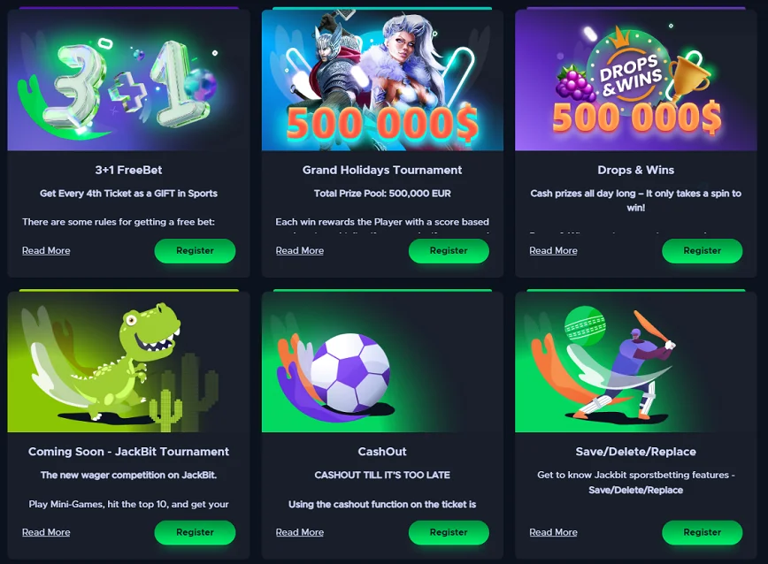 Promotions And Bonuses at Jackbit Casino