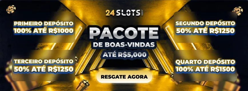 Bônus de boas-vindas do cassino 24Slots