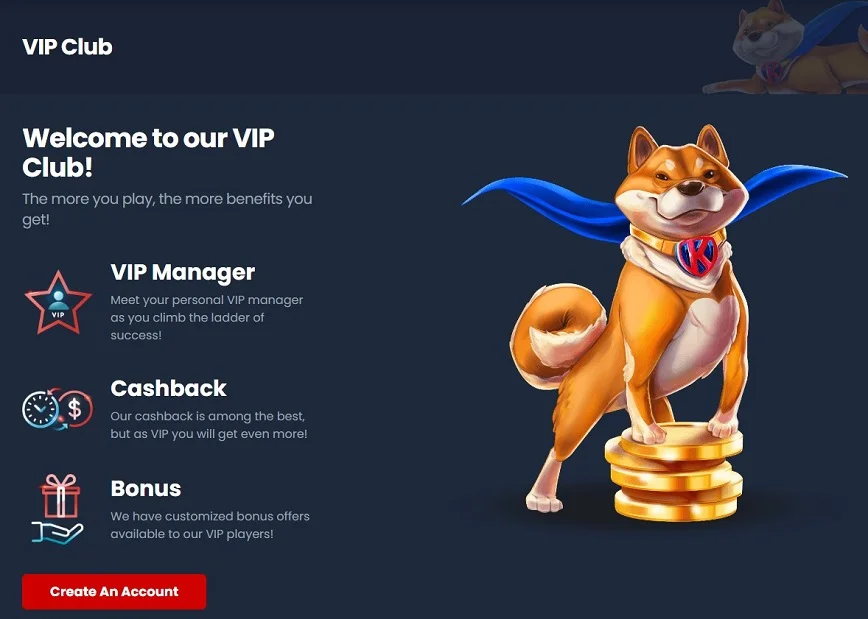 Programa VIP no Kryptosino