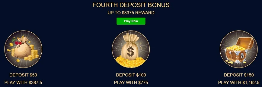RoyalPlanet Casino Second Deposit Bonus 