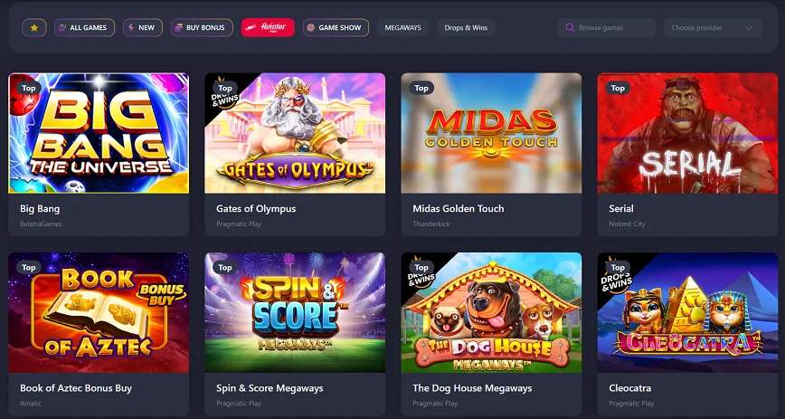 Vera Casino Games