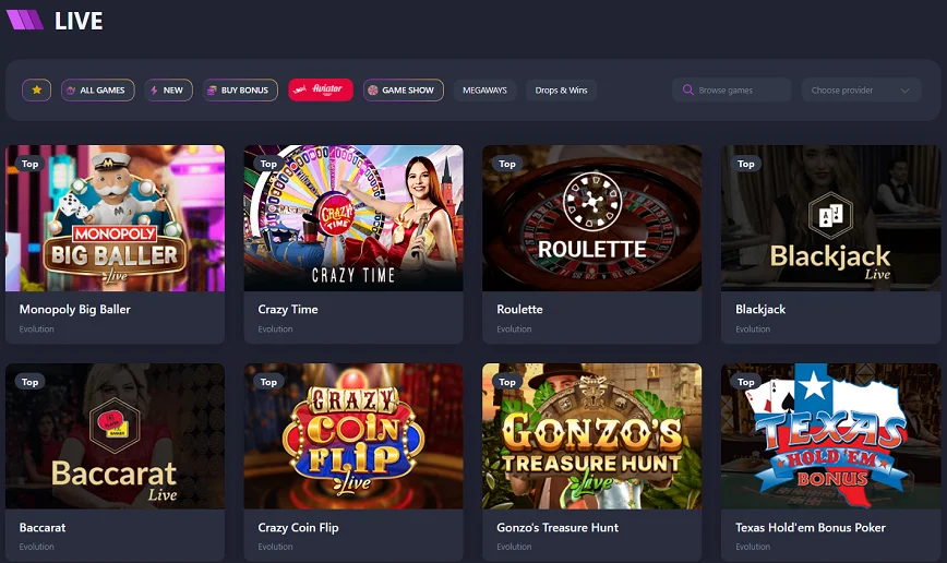 Live Dealer Casino Games