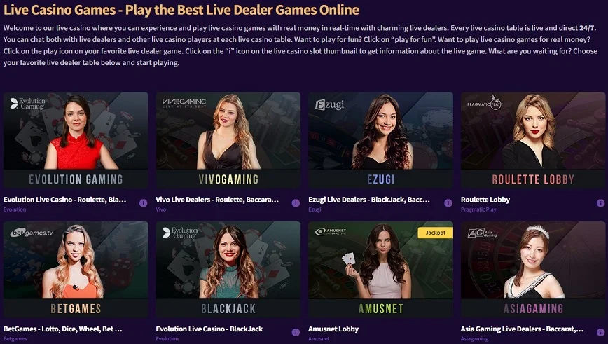 Live Dealer Casino Games