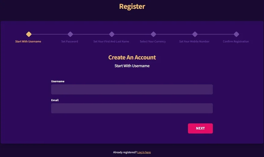 Steps to Register at Haz Online Casino