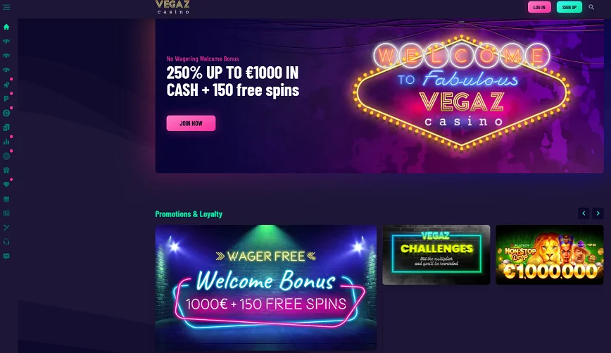 Acerca de Vegaz Casino