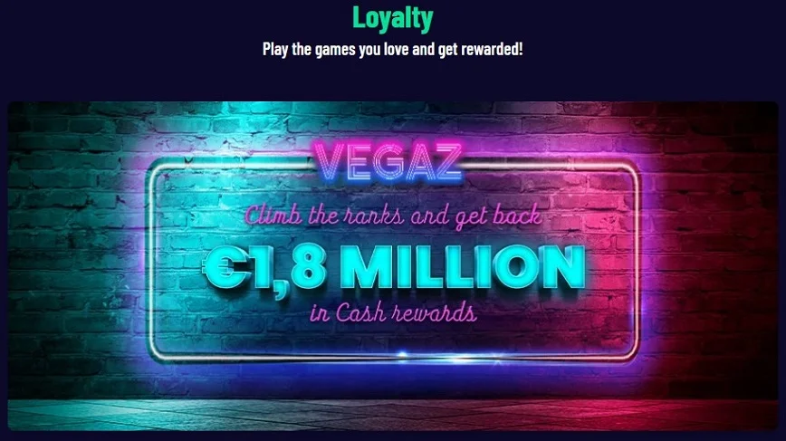Loyalty Program at Vegaz casino
