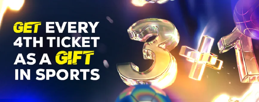 Get Every 4th Ticket as a GIFT in Sports at Goldenbet Casino