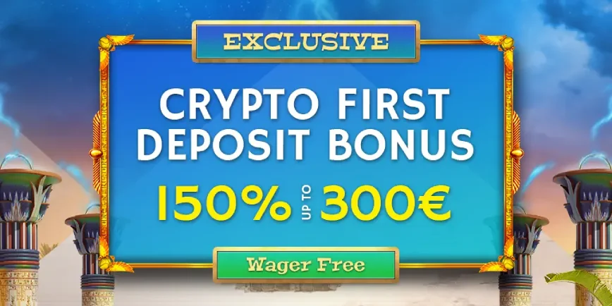 Crypto First deposit bonus at Horus Casino     