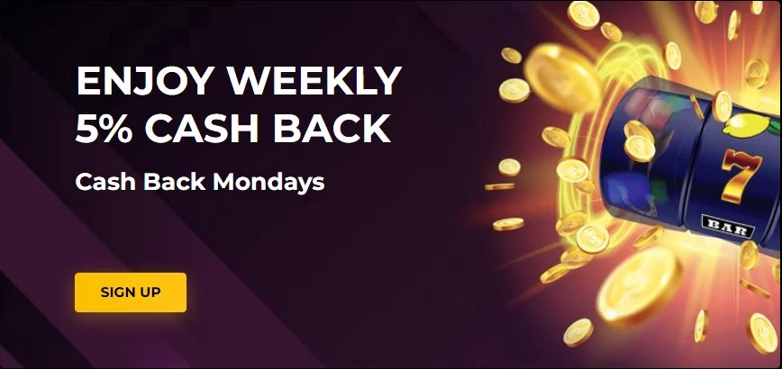Cash Back Mondays at Joy Winner Casino