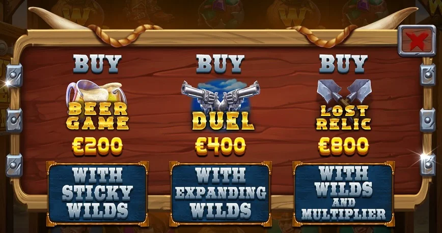 Features Slot Wild West Duels