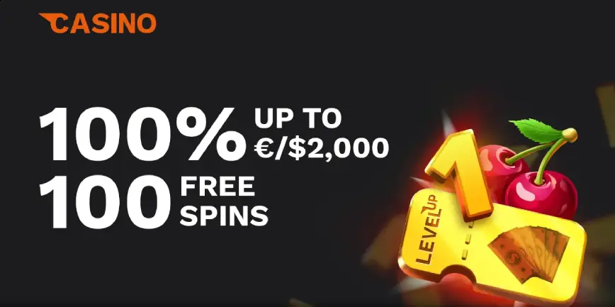 1st deposit bonus at LevelUp Casino