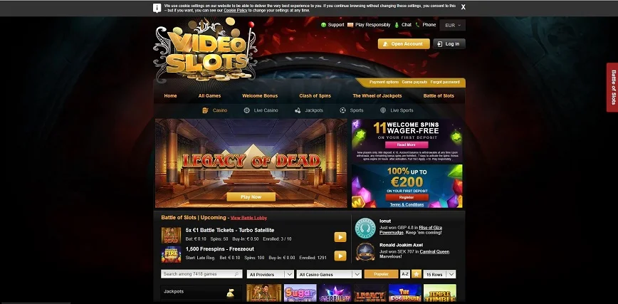 About Video Slots casino
