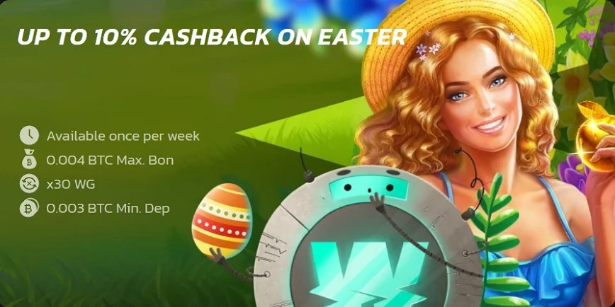Easter Cashback at WildCoins