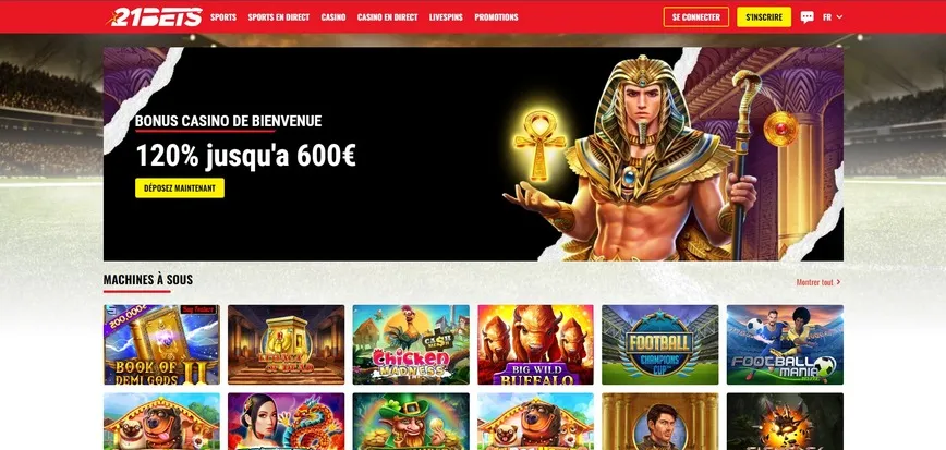 À propos du casino 21Bets