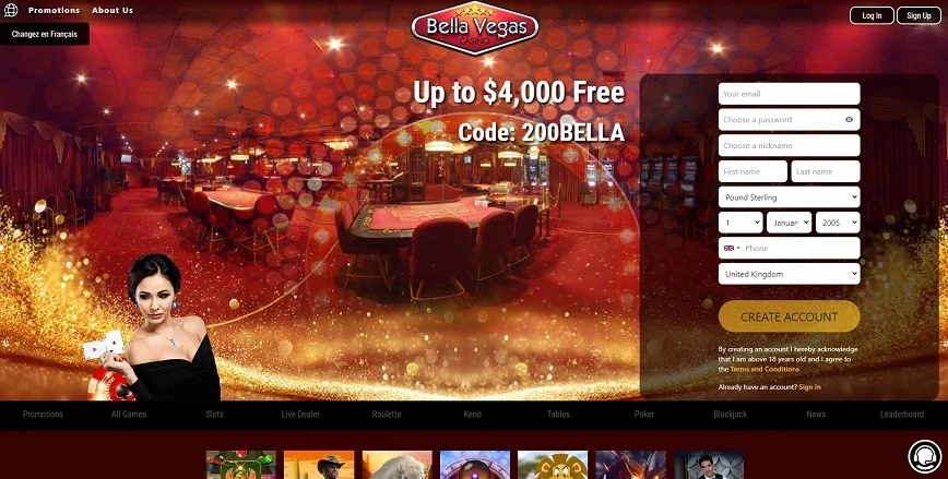 About Bella Vegas casino