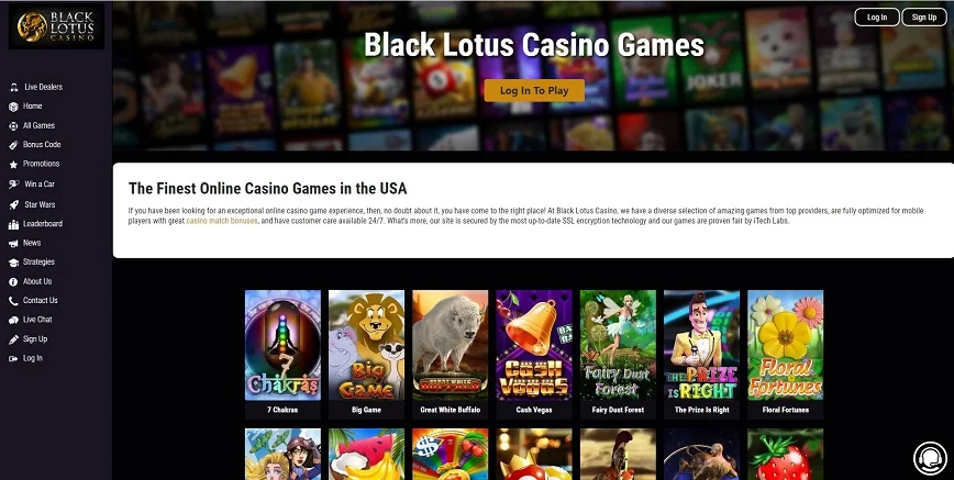 Jeux de casino Black Lotus