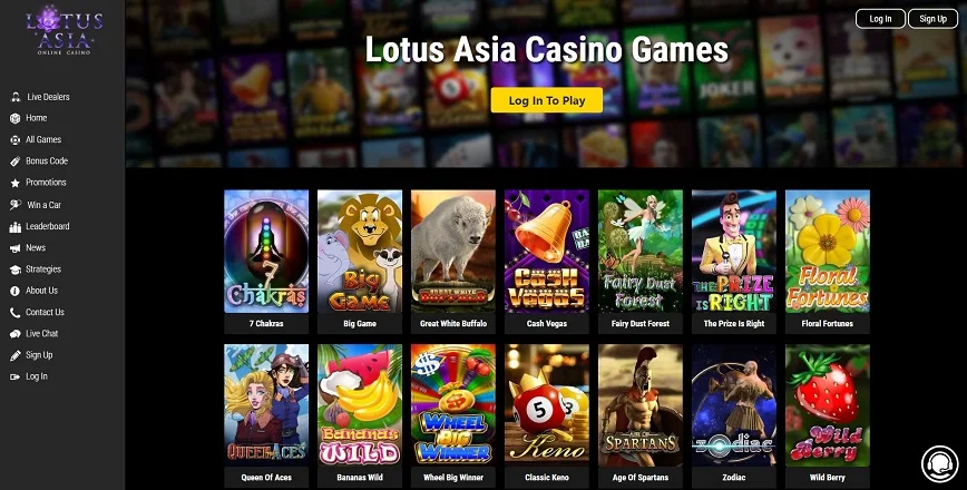 Jeux de casino Lotus Asia