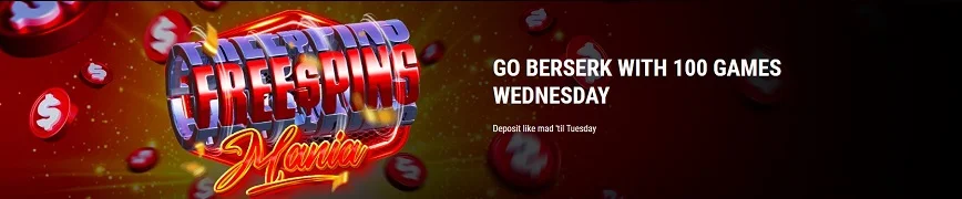 Go Bersek with 100 Games on Wednesday