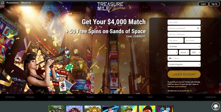 About Treasure Mile casino