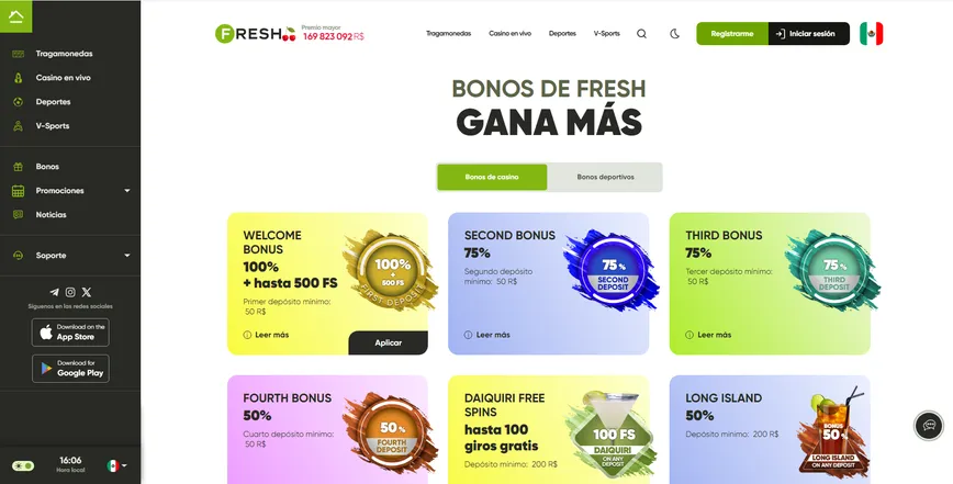 Acerca de Fresh Casino