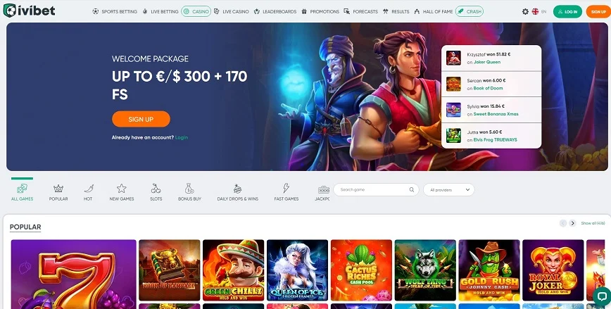 About at Ivibet Casino