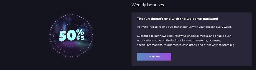 Other Promotions at Izzi Casino