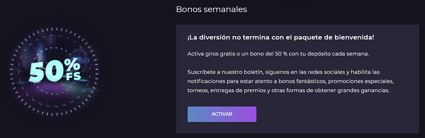 Otras promociones en Izzi Casino