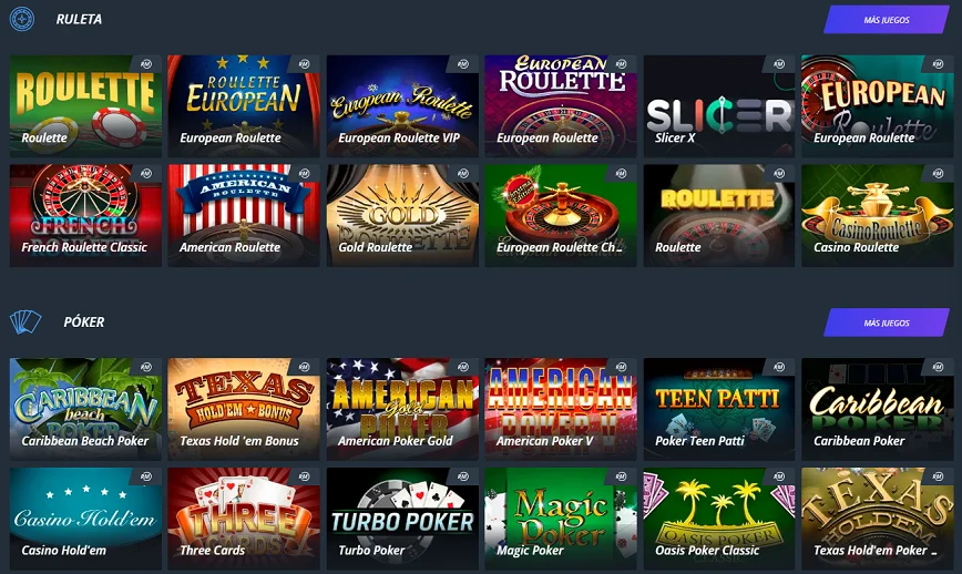 Juegos de Mesa en Jet Casino