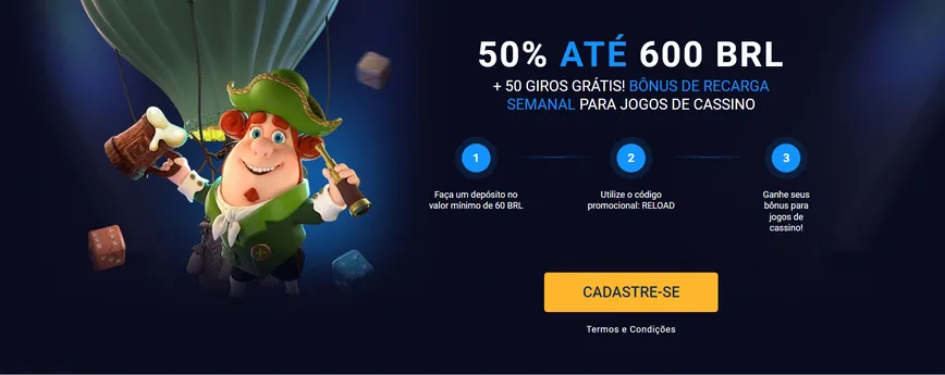 BÔNUS DE RECARGA SEMANAL no 20Bet Casino