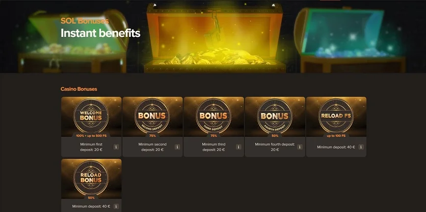 Promotions et Bonus au Casino Sol