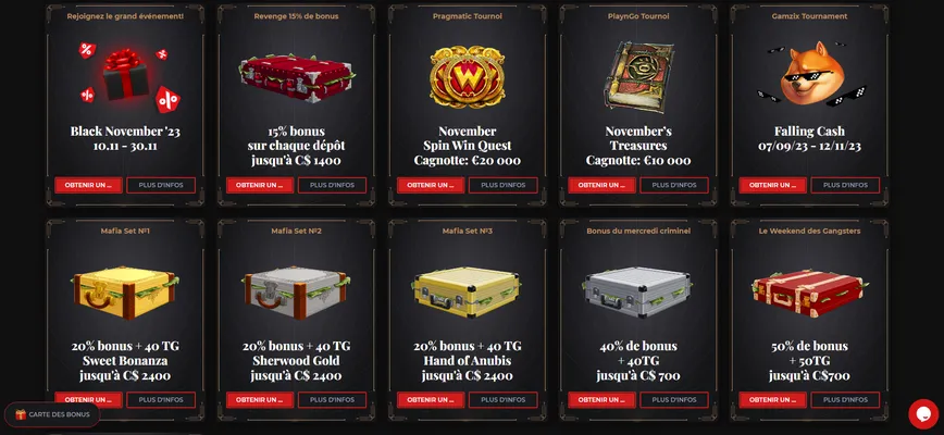 Autres promotions au Windetta Casino
